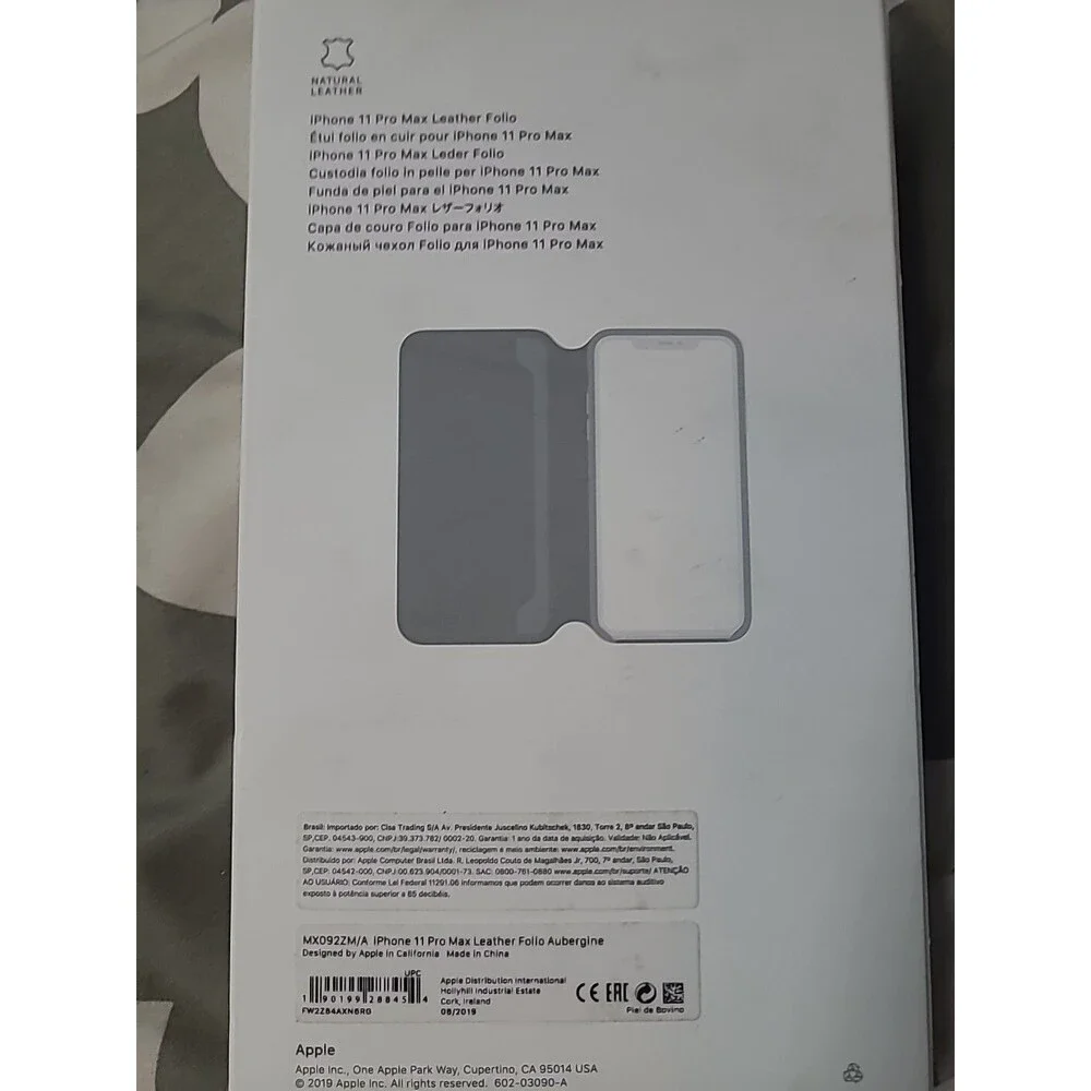 Apple Leather Folio for iPhone 11 Pro Max - Aubergine
